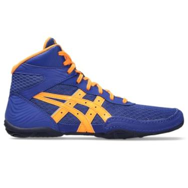 Imagem de ASICS Tênis infantil Matflex 7 Grade School Wrestling, Cobalto escuro/laranja pop, 16