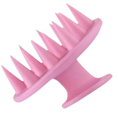 Imagem de Escova Massageadora de Couro Cabeludo Anti Caspa e Anti Queda, (ROSA CLARO)