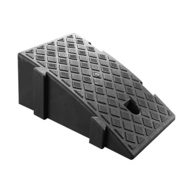 Imagem de harayaa Tapete antiderrapante para carro, rampa de acesso para uso interno, portátil, resistente e versátil para cortadores de calçada para automáticos, Preto