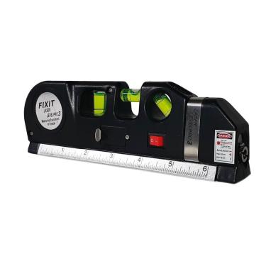 Imagem de Nível A Laser 3 Linhas E Trena 2,5M Nivelador Profissional