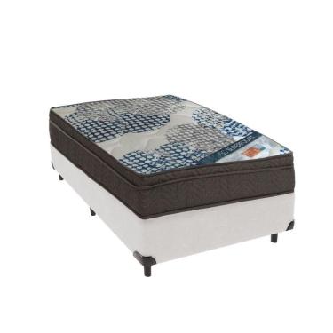 Imagem de Ortobom Molas Ensacadas Solteiro Molas Ensacadas D26 Box Bege Branco