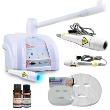 Imagem de DERMOSTEAM 220V LED Vapor de Ozônio Ibramed LED 450nm, Equipamento de Estética Facial