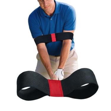 Imagem de Ncultro Faixa de braço para treinador de swing de golfe - auxílio de treinamento de balanço para construir seu plano de balanço e memória muscular, ferramenta de treinamento de golfe ajustável para