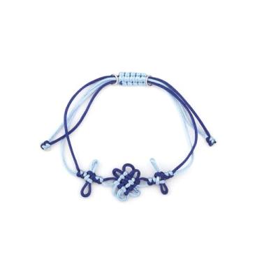 Imagem de SONGCHANGJEWELRY Pulseira de nó mágico do Esquadrão de Caçadora de Demônios – Símbolo do Vínculo da Alma e Irmandade – Nó floral tecido à mão, Small, Poliéster Corda de linha Poliéster, Sem Pedra