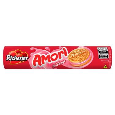 Imagem de Biscoito Richester Amori Sabor Morango 125g