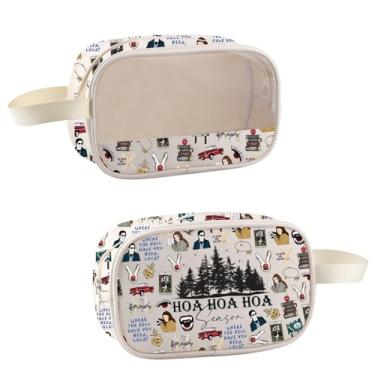Imagem de TSOTMO Bolsa de maquiagem inspirada no filme Hoa Hoa Hoa Temporada de Lobisomem Vampire Merch para fãs de filmes, amantes de terror, amantes de vampiros, Bolsa HOA