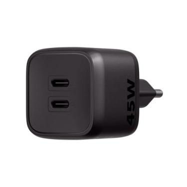 Imagem de Carregador Ultrarrapido 45W C/ 2 Portas USB-C GAN EC20 4820191 - Intel