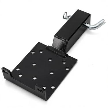 Imagem de Bekith Placa de montagem universal de guincho de engate de reboque com receptor de 5 cm, suporte de guincho de engate adequado para caminhão ATV UTV