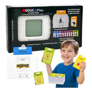 Imagem de Card Kids Cartões de Aprendizagem Brinquedo Educativo Flash Cards Cartinha Educativas Inglês Crianças Aprender Falar Pré Escola Autismo