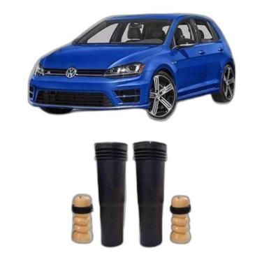 Imagem de Par Kit Coxim Batente Coifa Traseiro Golf Gti 2017 2018 2019