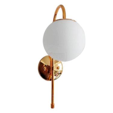 Imagem de Arandela Jabuticaba Dourada Para Hall De Entrada