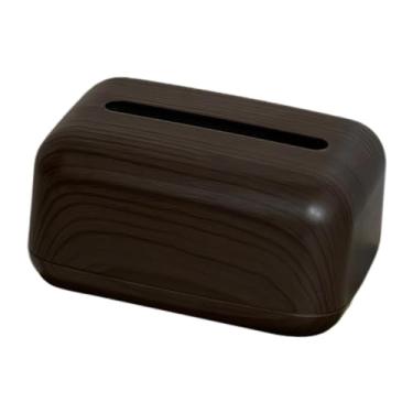 Imagem de FytStycale Caixa de lenços de papel, guardanapo, decoração de presente, porta-lenços versátil, caixa de armazenamento para banheiro, sala de estar, bancadas de, Cor Escura