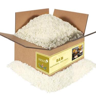 Imagem de Cera de soja para fabricação de velas SACATR 2,27 kg 100% natural
