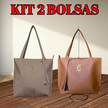 Imagem de Kit 2 Bolsas Sacola Tote Grande de Ombro Alça Reforçada - rhastavelly,