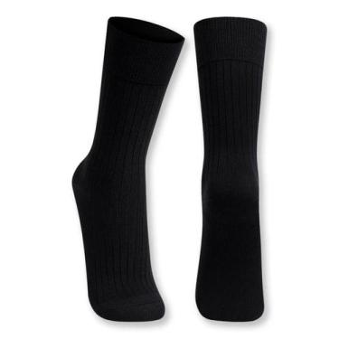 Imagem de Meia Cano Longo Social Lupo 01795-004 Masculina Canelada Modal T. 37/4