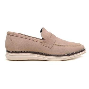 Imagem de Sapato Casual Palha Em Couro Camurca 37996-Masculino