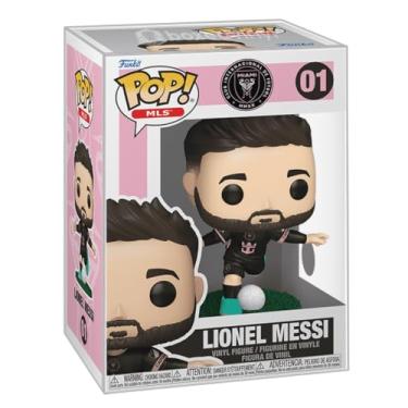 Imagem de MLS Inter Miami CF: Lionel Messi (Away) #01 - Bundle with BoxedVinyl Soft Protector Case - Compatible with Funko Pop! Vinyl Figures