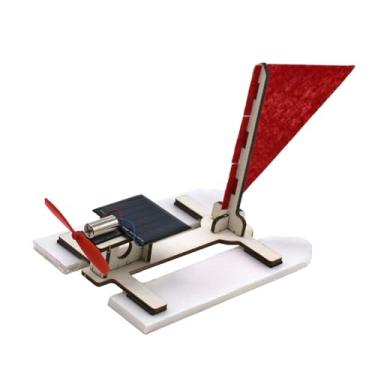 Imagem de TTETTZ Kit de Geração de Energia Solar para Barco Solar Faça Você Mesmo, Brinquedo Científico, Ferramenta de Ensino, Conjunto de Experimentos Científicos, Fá