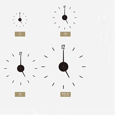 Imagem de XFNVXC Relógio de parede digital adesivo espelhado relógio silencioso decoração de escritório doméstico relógio de parede para quarto escritório/a/90 * 90 cm (A 65 * 65 cm)