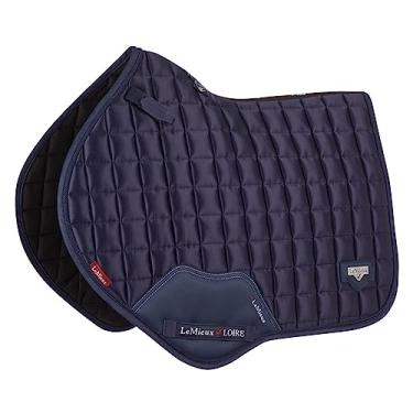 Imagem de LeMieux Close Contact Loire Classic Square Saddle Pad - Almofadas de sela inglesas para cavalos - Equipamento e acessórios para equitação (azul-marinho - grande)