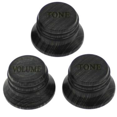 Imagem de Kit Knob 1 VOLUME 2 TONE Madeira fosco Hardwood guitarra HBK - SPIRIT