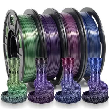 Imagem de Pacote de filamentos para impressora 3D iSanMate PLA 1,75 mm Rainbow 1