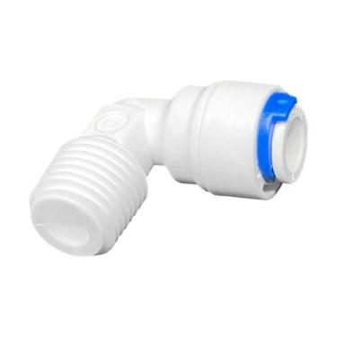 Imagem de Cotovelo Macho com Engate Rápido para Mangueira 1/4" e Rosca 1/4 - IDA