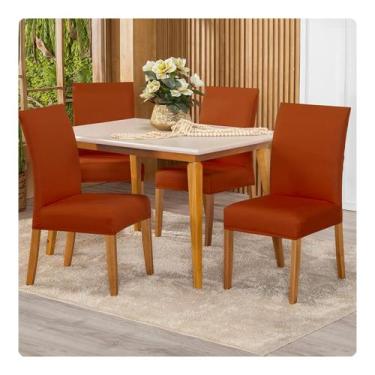 Imagem de Kit Capa Para Cadeira 04 Unidades Tecido Malha Gel - Lenharo Enxovais,