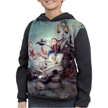 Imagem de Casaco Moletom Infantil Rick And Morty De Volta Pro Futuro - smoke, Pr