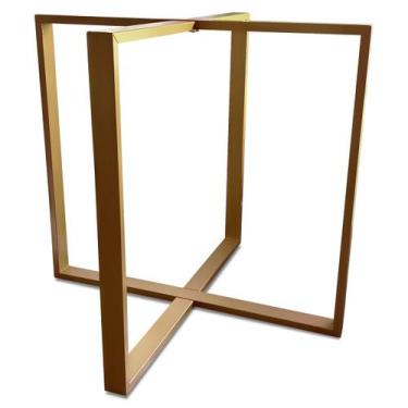 Imagem de Base De Mesa Bolton Premium Em Aço Estilo Industrial Para Tampos de Pe