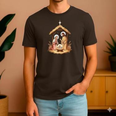 Imagem de Camiseta Natal Presépio Nascimento de Jesus Mulher & Homem - TRAJANO S