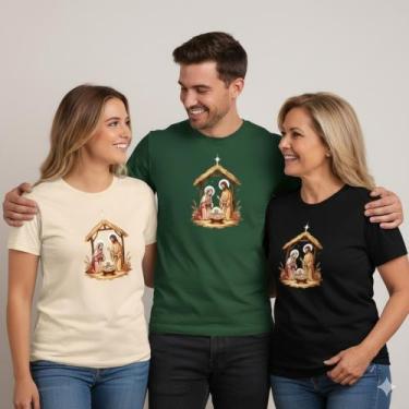 Imagem de Camiseta Natal Presépio Nascimento de Jesus Mulher & Homem - TRAJANO S