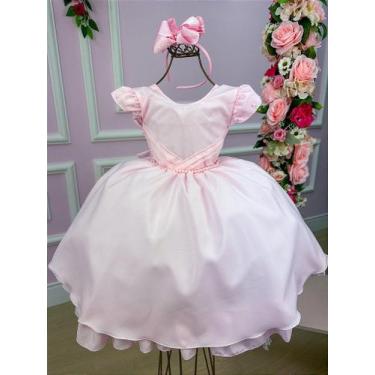 Imagem de Vestido Belle Fille Rosa Bebê Mavie - Elegante e Confortável, Pastel p