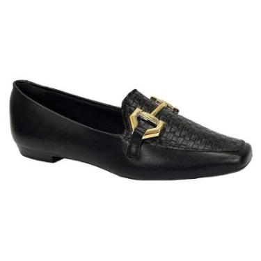 Imagem de Sapatilha Loafer Sua Cia Bico Quadrado 8222.15611 Preto-Feminino