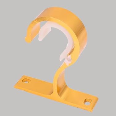Imagem de Suporte de varão de cortina de liga de alumínio DIY para cortinas, ganchos de parede, organizador de suporte doméstico, dourado