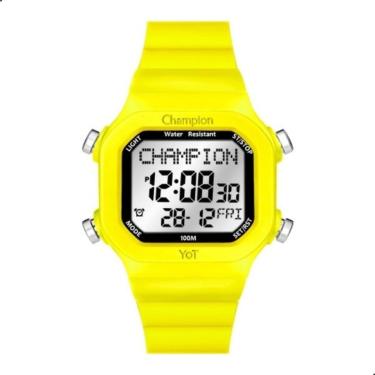 Imagem de Relógio Masculino Digital Champion YoT Amarelo CP40181Y-Masculino