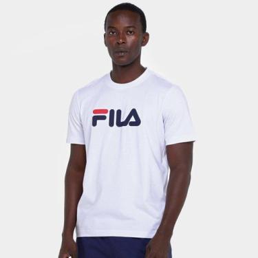Imagem de Camiseta Fila Letter Masculina, Branco, G