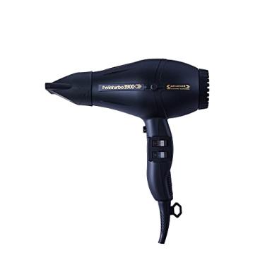 Imagem de Secador de cabelo Turbo Power 3900 Ionic Professional, preto, soprador turbo duplo avançado, vem com escova