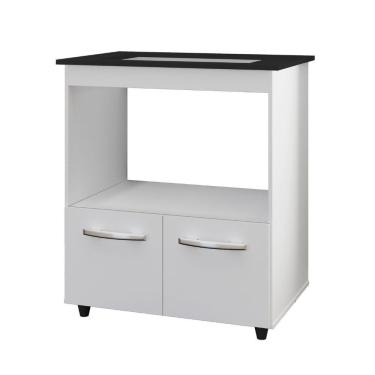 Imagem de Balcão Para Cooktop Elisa 5 Bocas 2 Portas Moblis Cor:branco