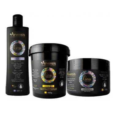 Imagem de Kit Cachos Ativador 500ml + Mascara 2x1 450g + Geleia Suave