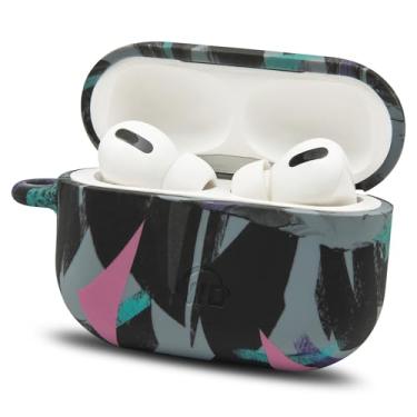 Imagem de WC CaseZ AirPods Pro – Capa protetora de silicone macio com chaveiro para Apple AirPods Pro e AirPods Pro 2 da Wicked Cushions | Designs à prova de choque, poeira e malvados | Preto dos anos 90