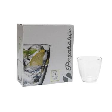 Imagem de Jogo De 4 Copos Em Vidro Aqua Pasabahce 348 Ml