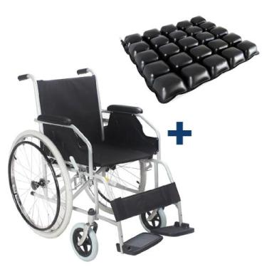 Imagem de Cadeira De Rodas Dobrável Até 100kg D100 Dellamed C/ Almofada
