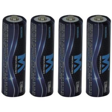 Imagem de Pilhas recarregável aa 2100mah maxmidia - Max Midia