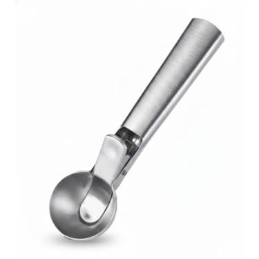 Imagem de Colher de Sorvete Profissional em Aço Inox com Ejetor – Storeasy