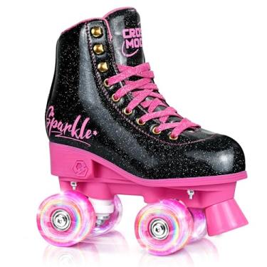 Imagem de Active Girls' Adjustable Roller Skate, Sleek Design, Premium PU Leather Scuff-Resistant Easy to Clean, Gift for Girls Kids (Black, Medium (3-6))