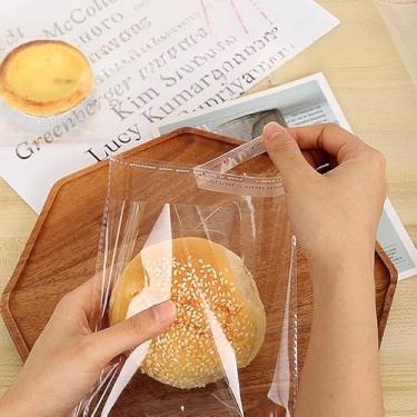 Imagem de Embalagem com 100 sacos autoselantes para doces, ideais para armazenar tortas de ovos e produtos assados semelhantes (13 x 9,9 cm - 100 peças por pacote)
