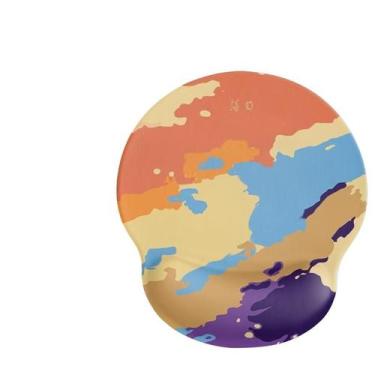 Imagem de Mouse pad com apoio de pulso em espuma viscoelástica, Abstract Sunset 