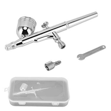 Imagem de Xcello Kit de aerografia de aço inoxidável preciso de dupla ação pequena caneta spray de tinta para bolo de tatuagem temporária fácil de usar