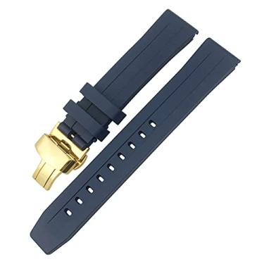 Imagem de WYUYIWH Pulseira de relógio Tissot 1853 Seastar T120 T114 borracha esportiva mergulho preto azul pulseira de relógio macia borracha de silicone 19 mm 20 mm